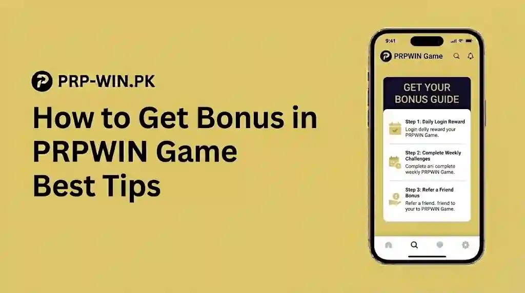 Get Bonus in PRPWIN Game